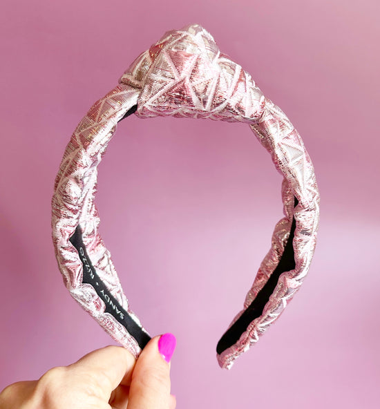 Pink & Silver Shimmer Headband