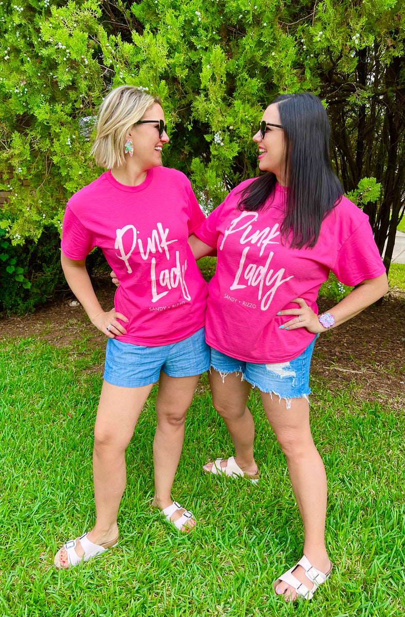 Pink Lady” T-Shirt – Sandy + Rizzo