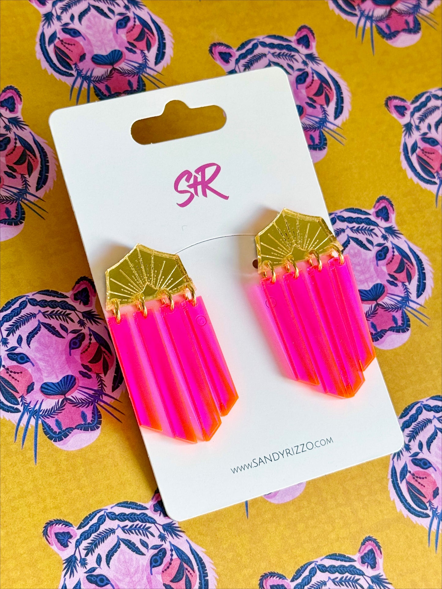Starburst Pink Dangle
