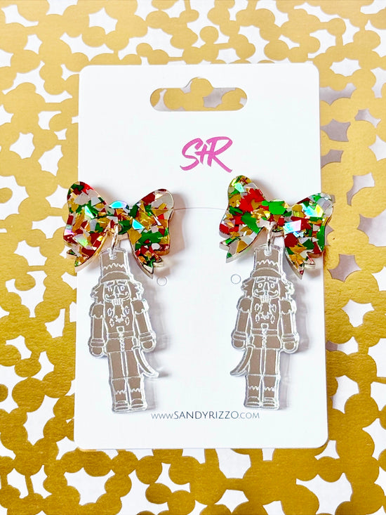 Traditional Silver Nutcracker Dangle