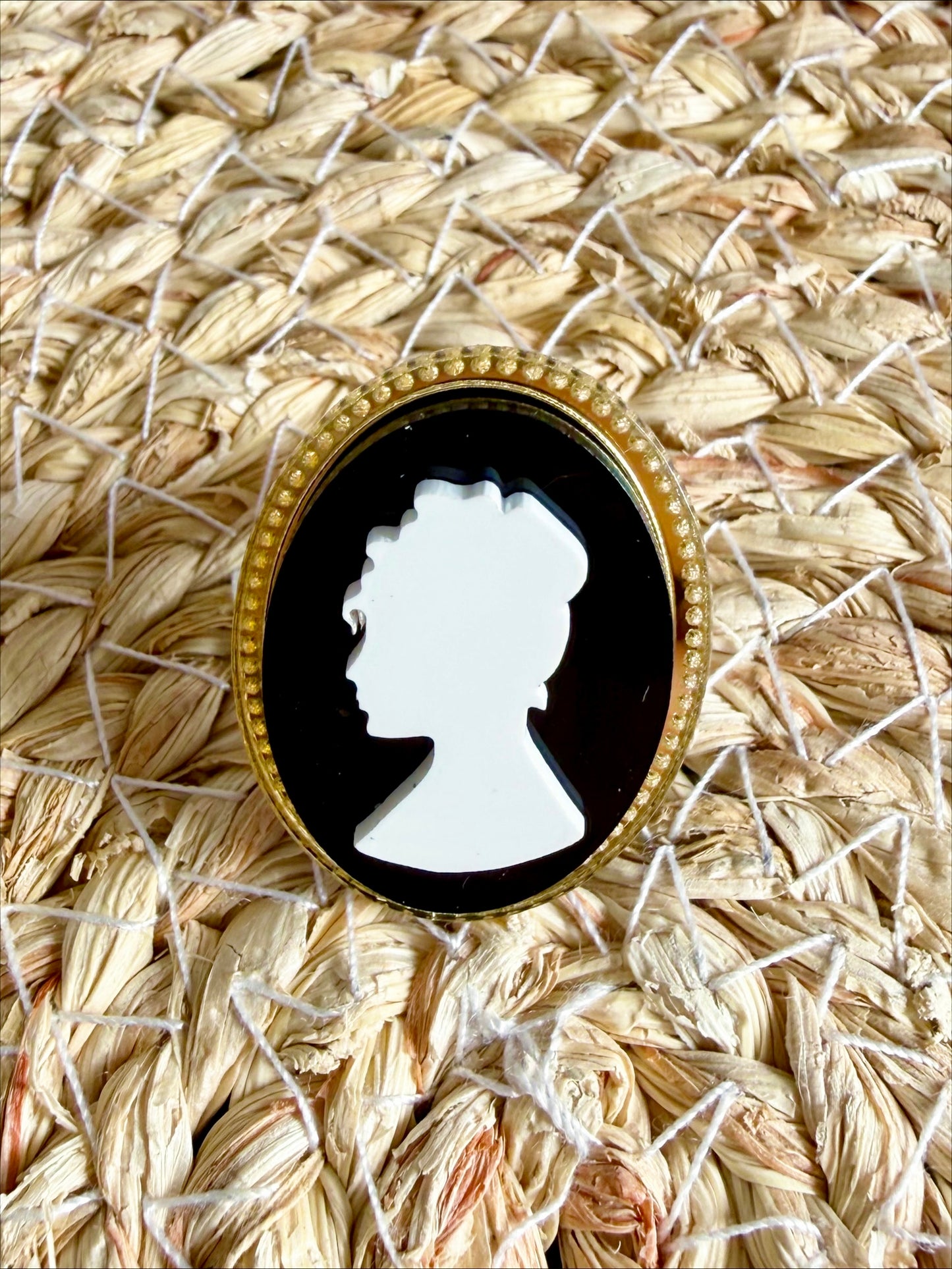 Black Cameo Ring