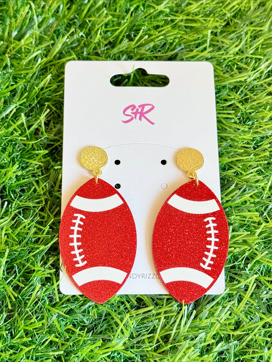 Red Football with White Laces