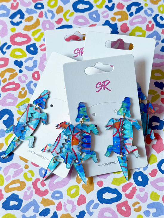 Art Blue Alligator