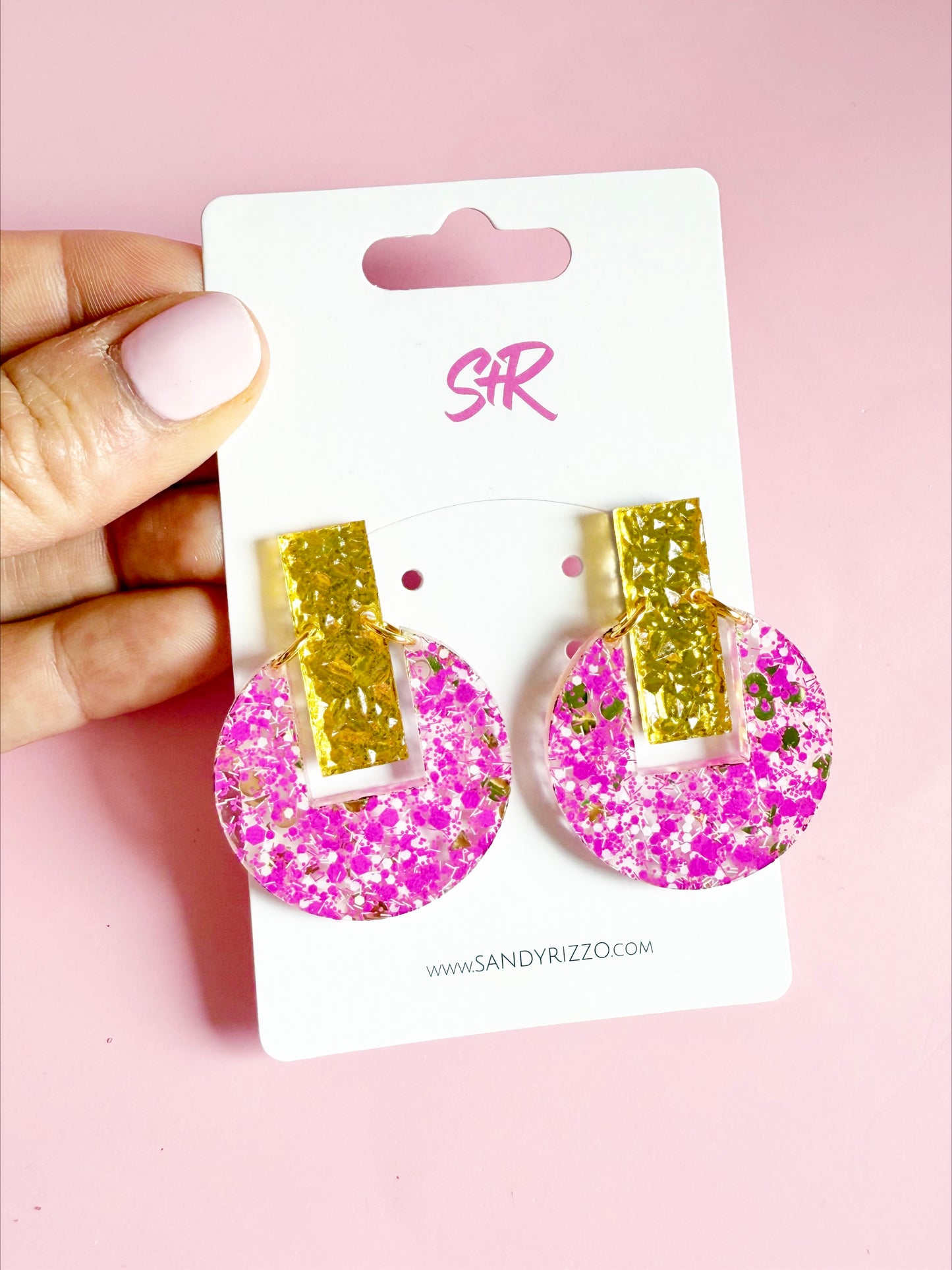 Hot Pink and Gold Allison