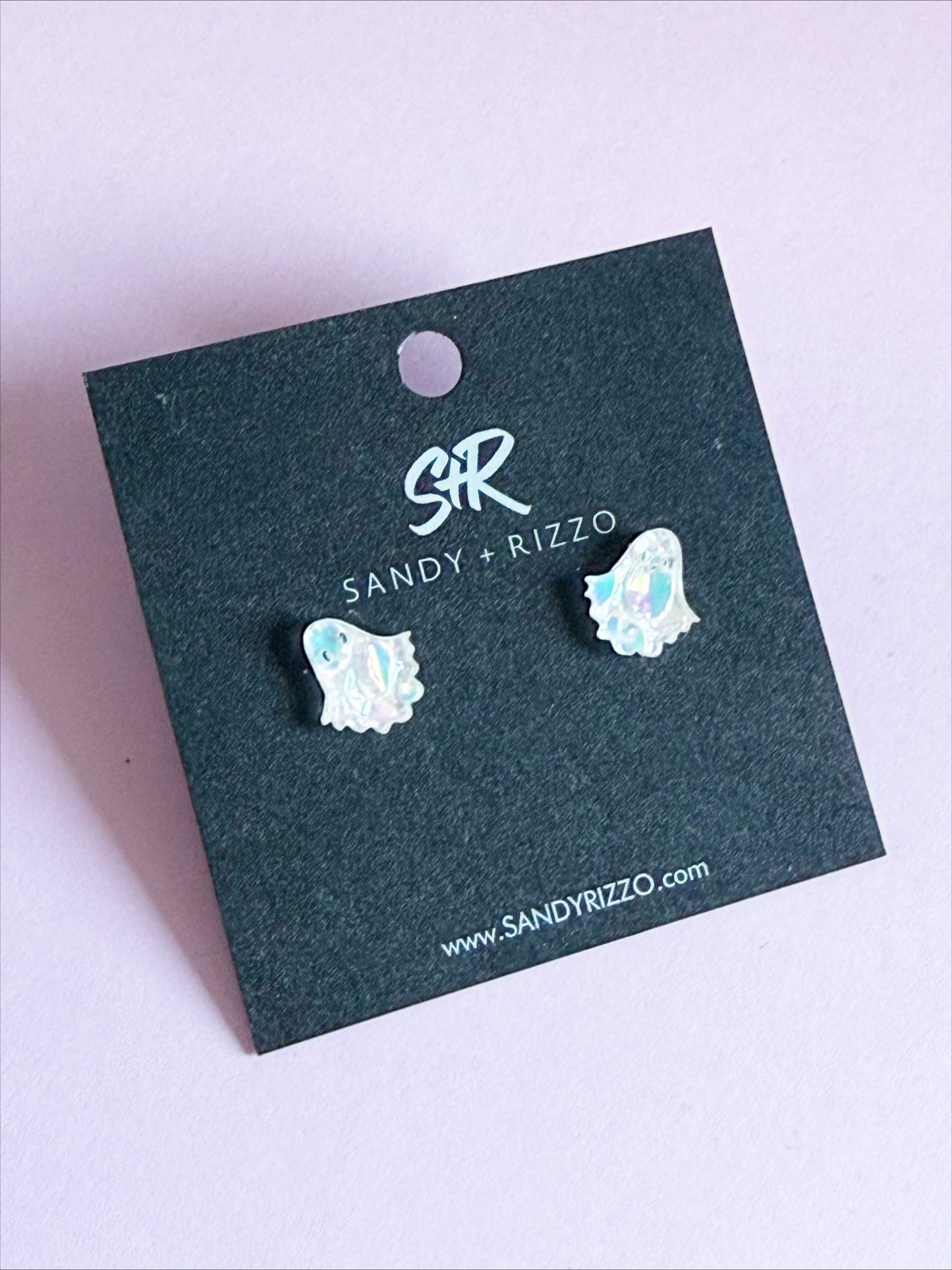 Tiny Moonstone Ghost Stud