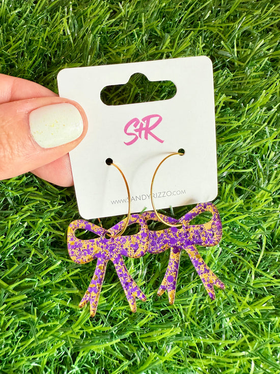 Purple and Gold Bows