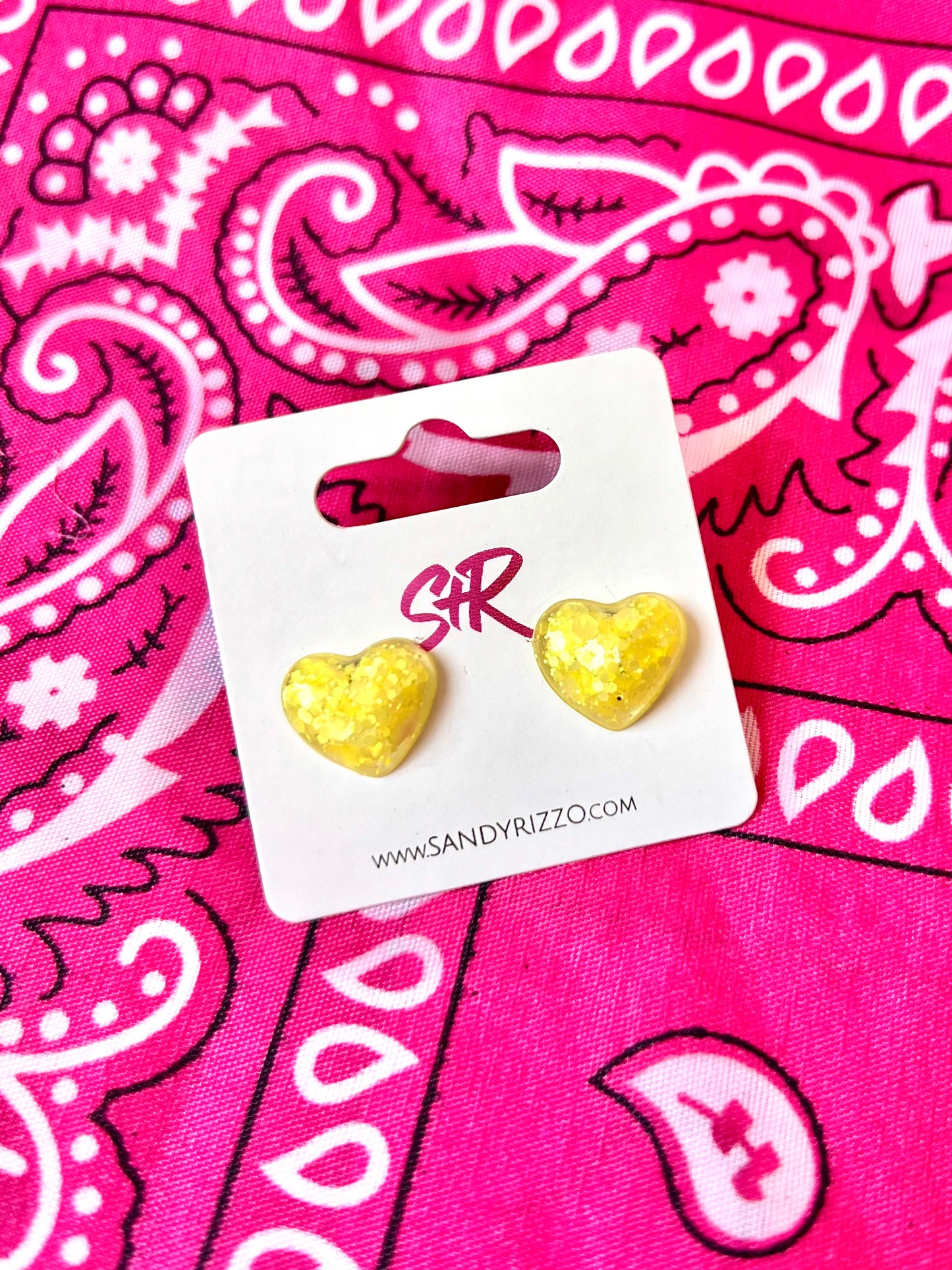 Yellow Heart Stud
