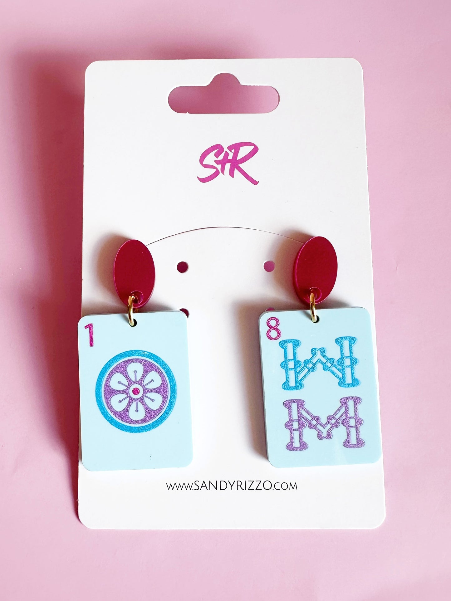 Blue Mahjong Dangle