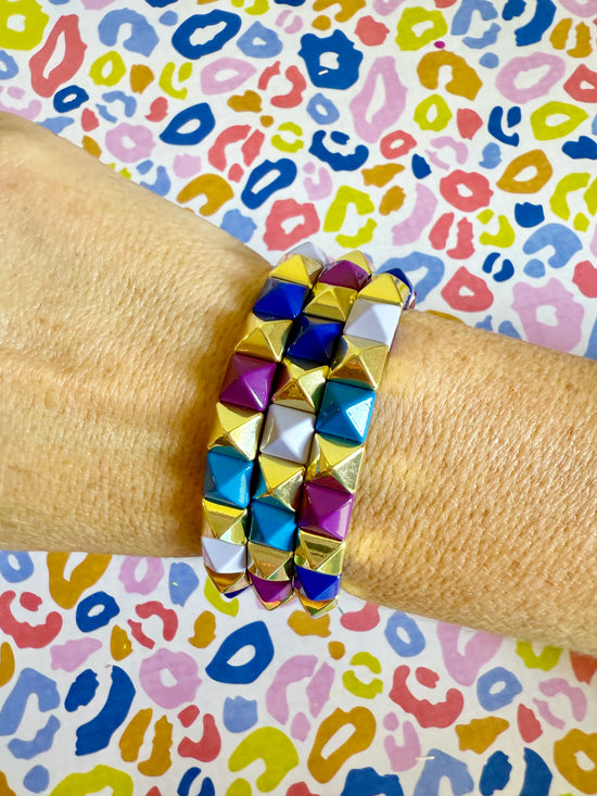 Purple Passion Studded Bracelet