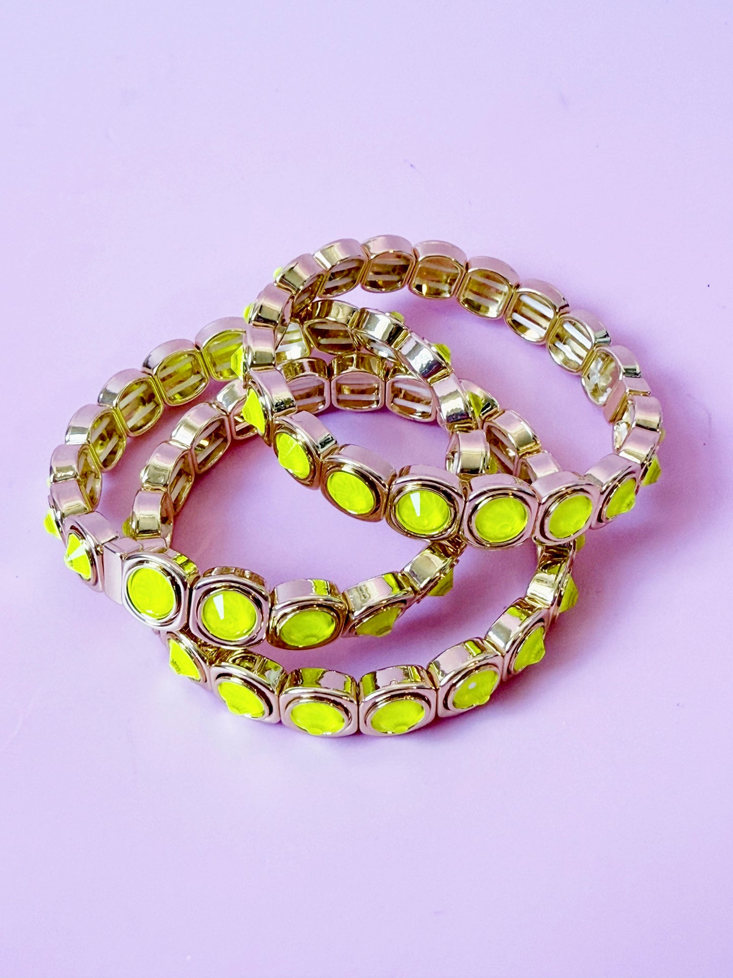 Acid Yellow Tile Bracelet