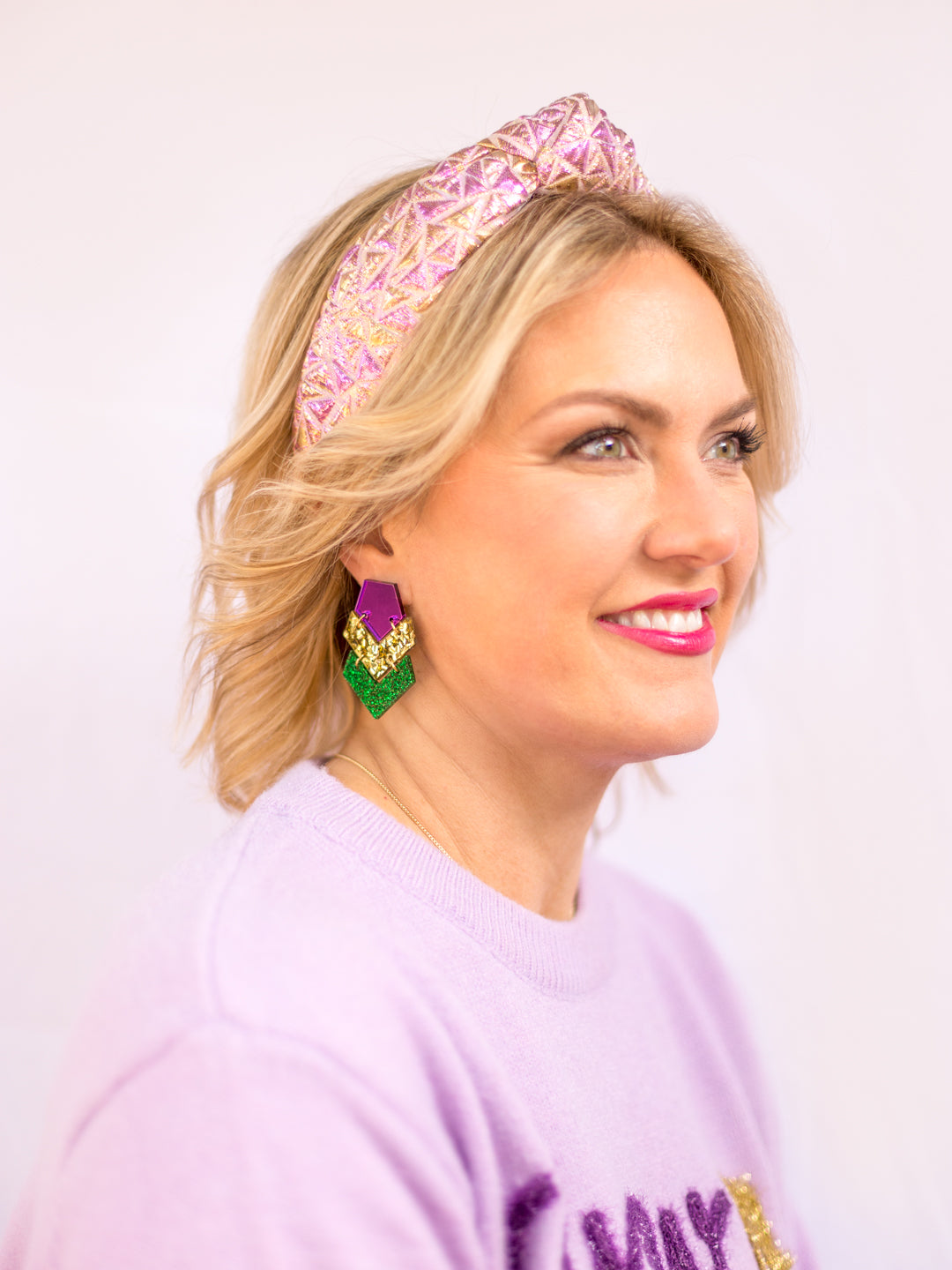 Purple & Gold Shimmer Headband