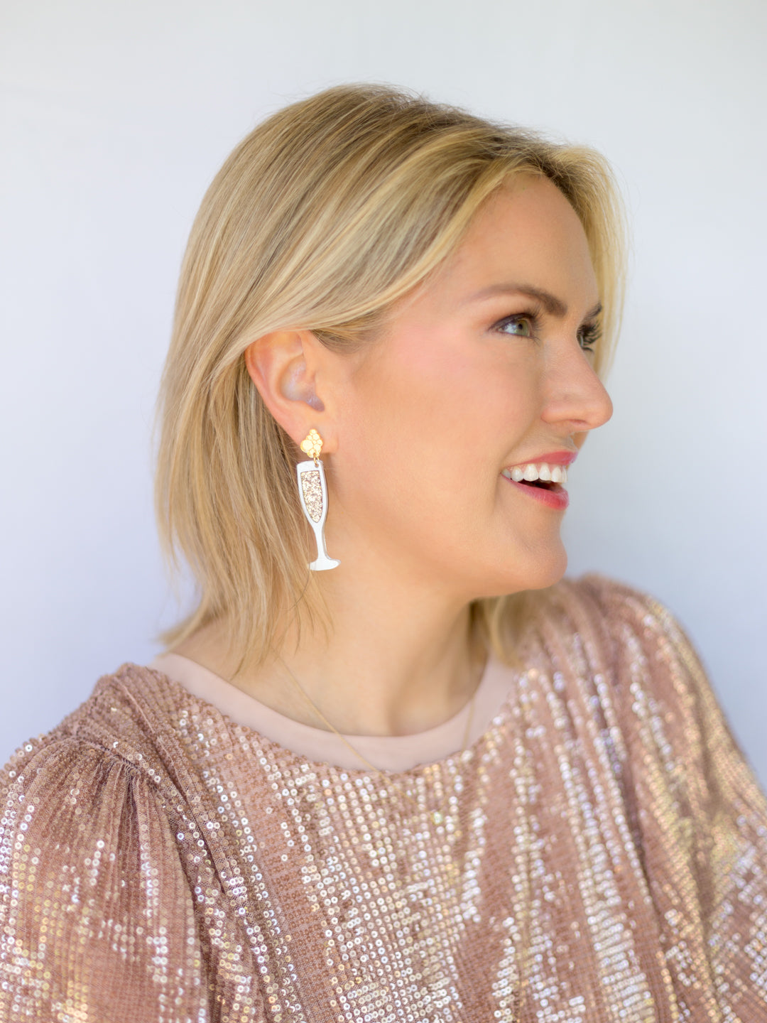 Cheers! Gold Dangle🥂