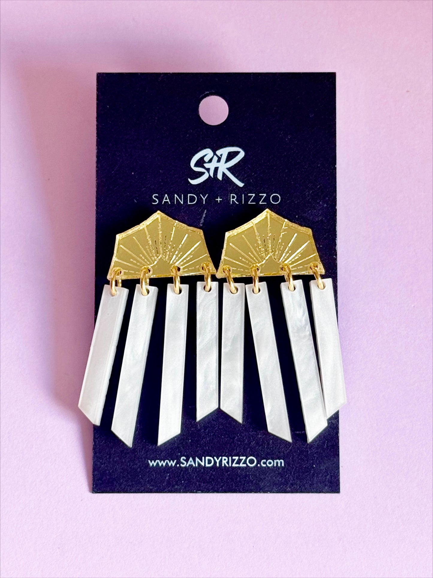 Starburst White Dangle
