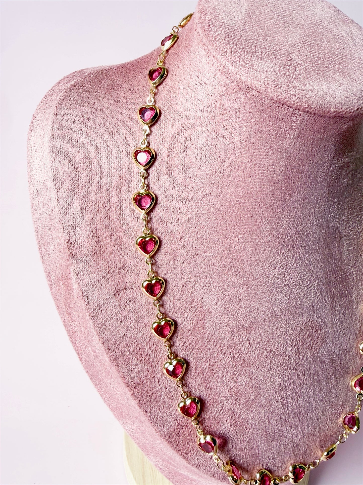 Pink Heart Necklace