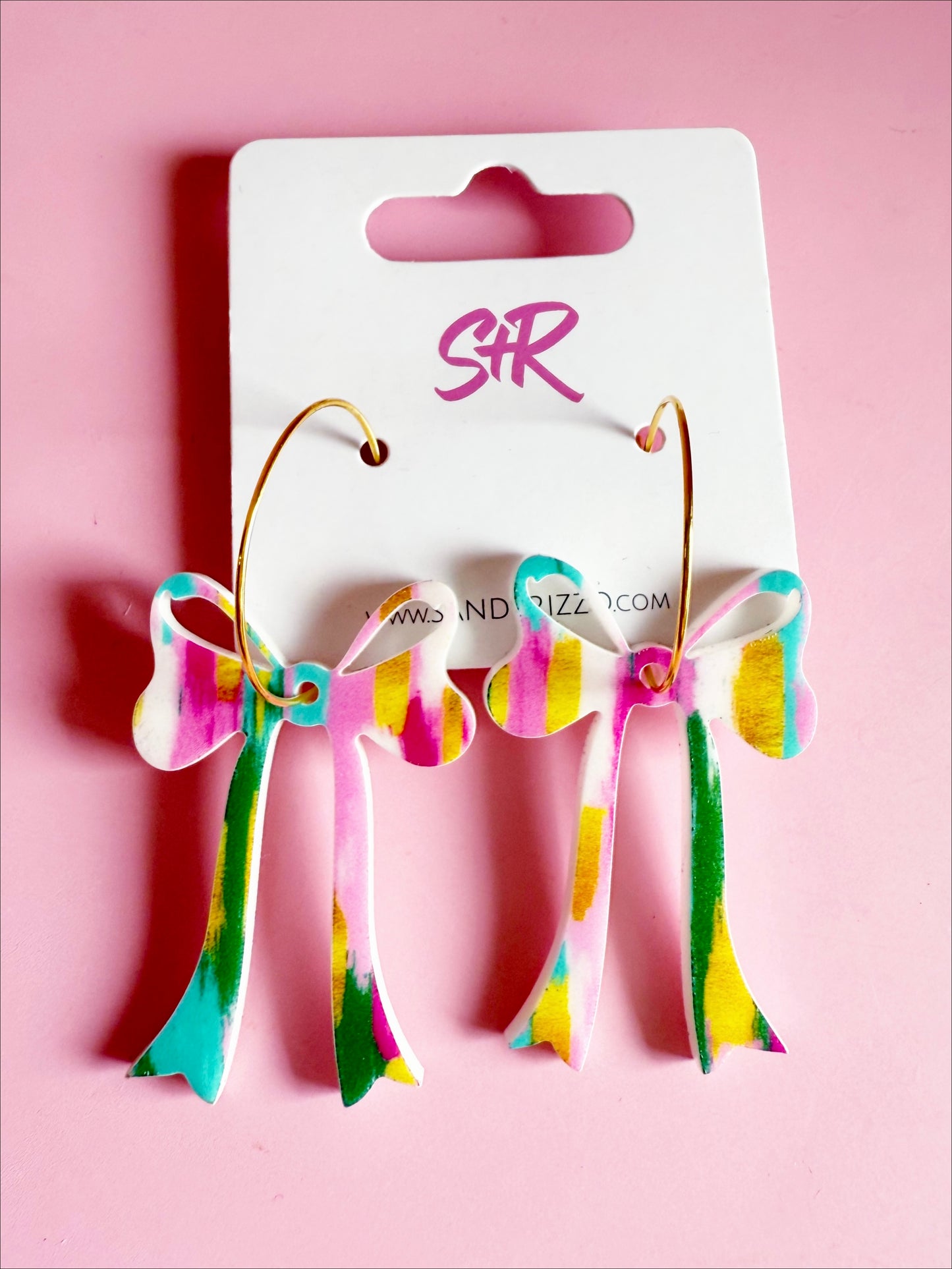 Colorful Bow on a Hoop