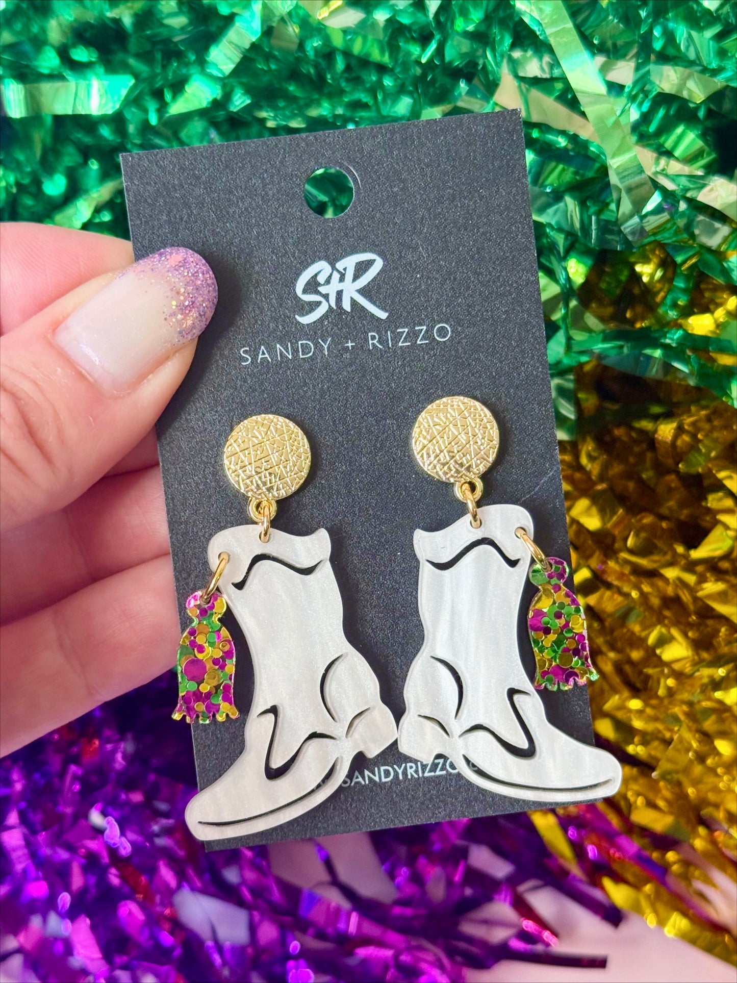 Mardi Gras Marching Boot