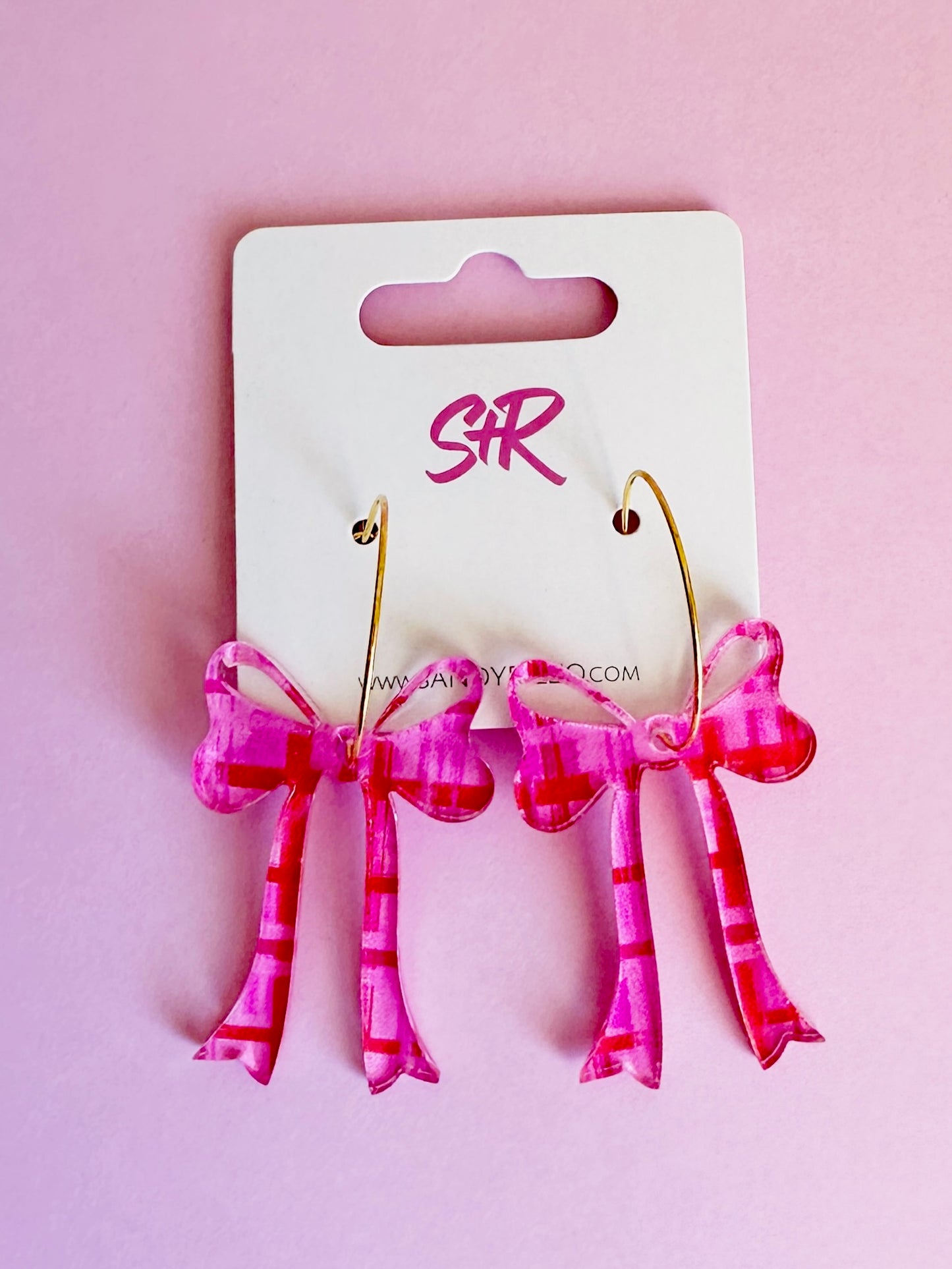 Valentine’s Plaid Bow Hoop