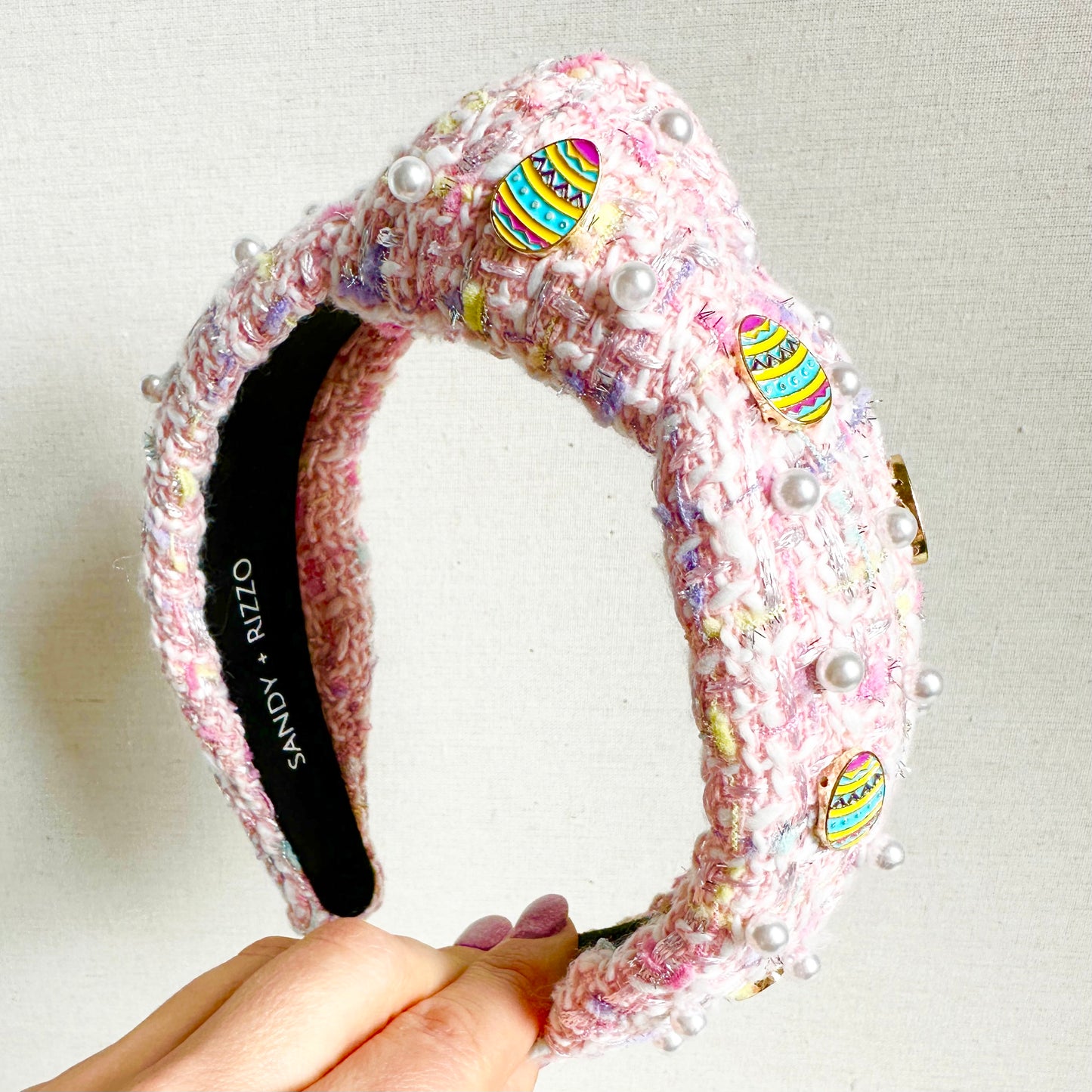 Easter Charm Tweed Headband