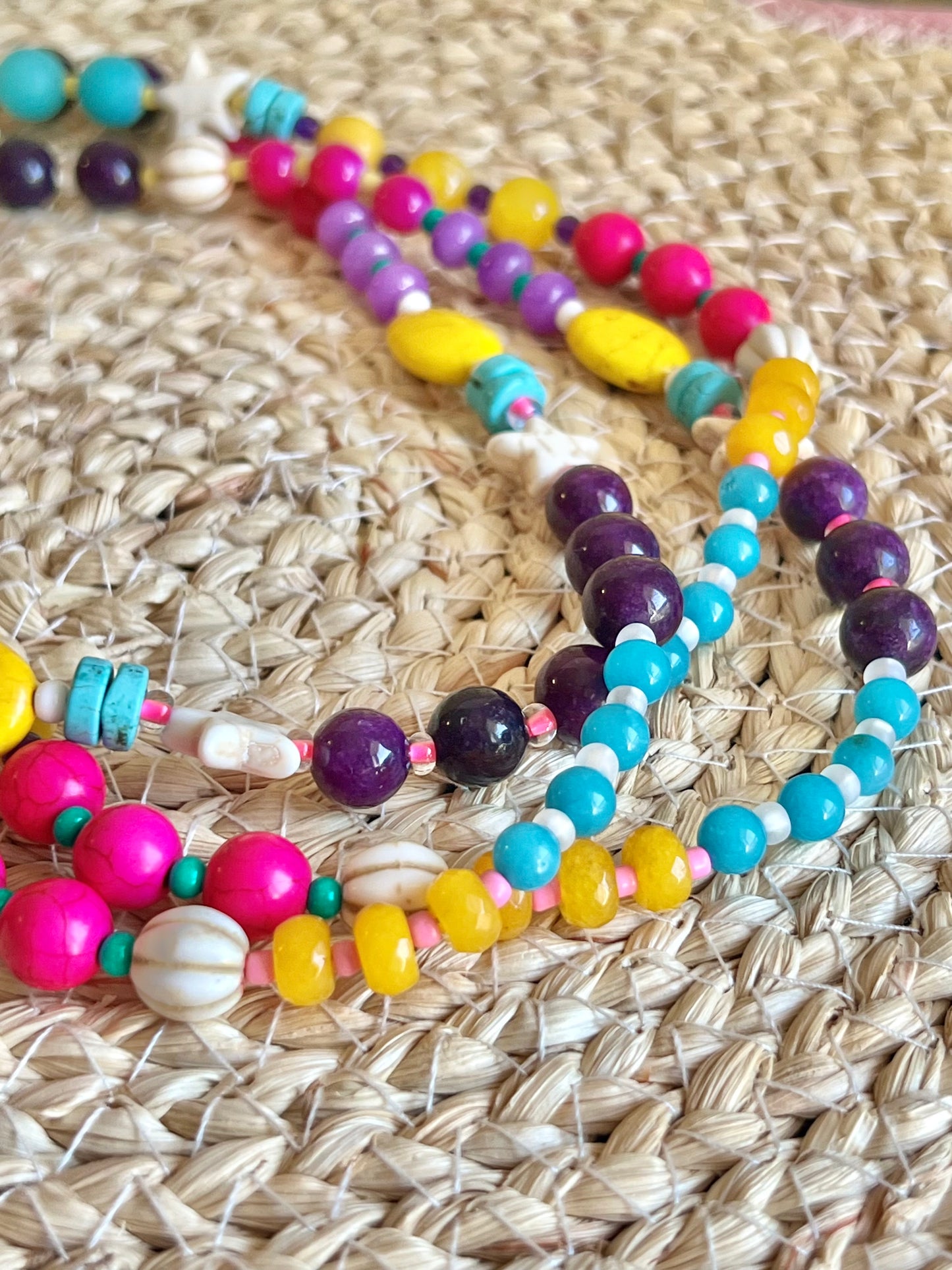 Pink Lady Beaded Necklace
