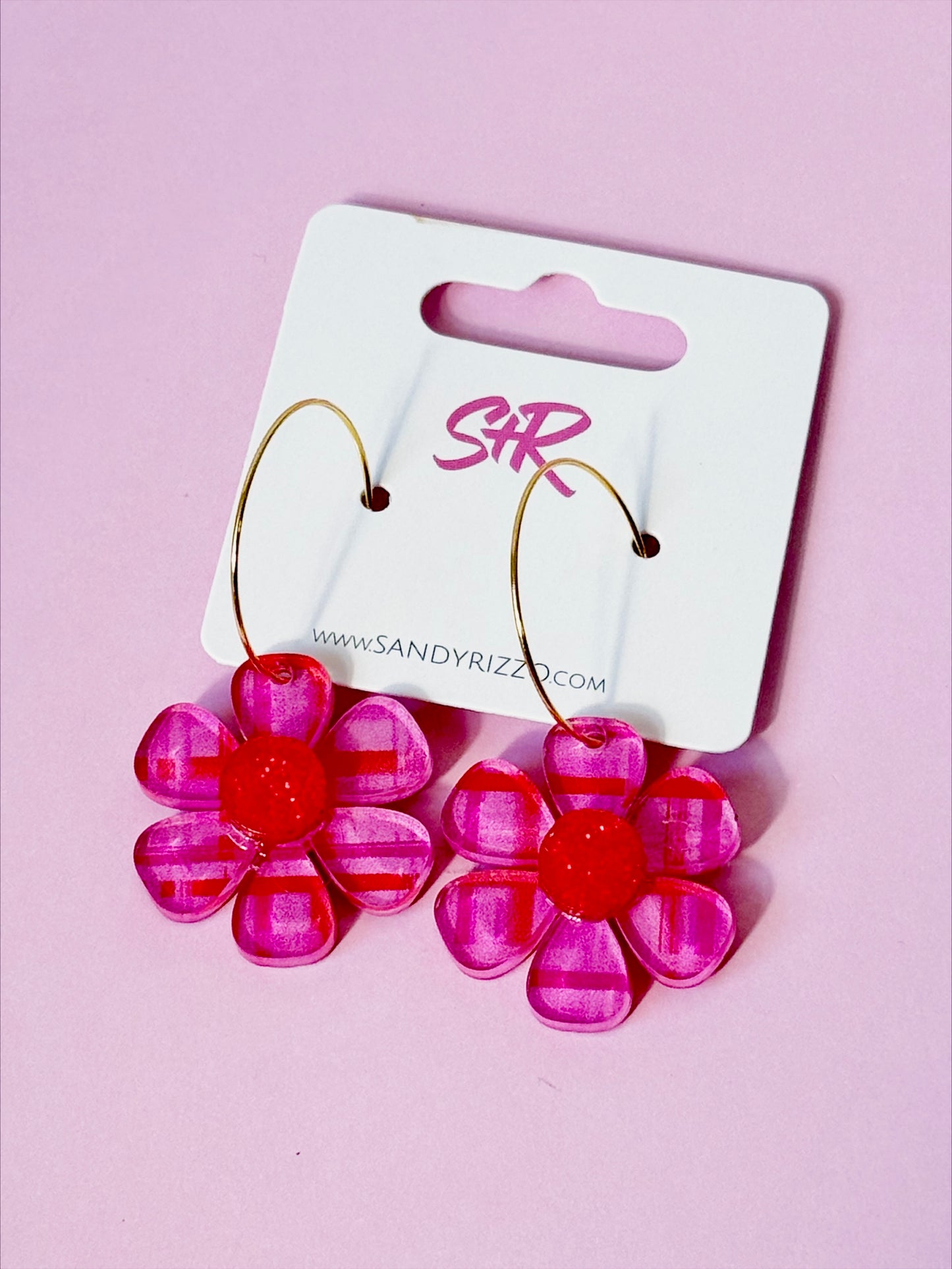 Cherry Plaid Groovy Daisy