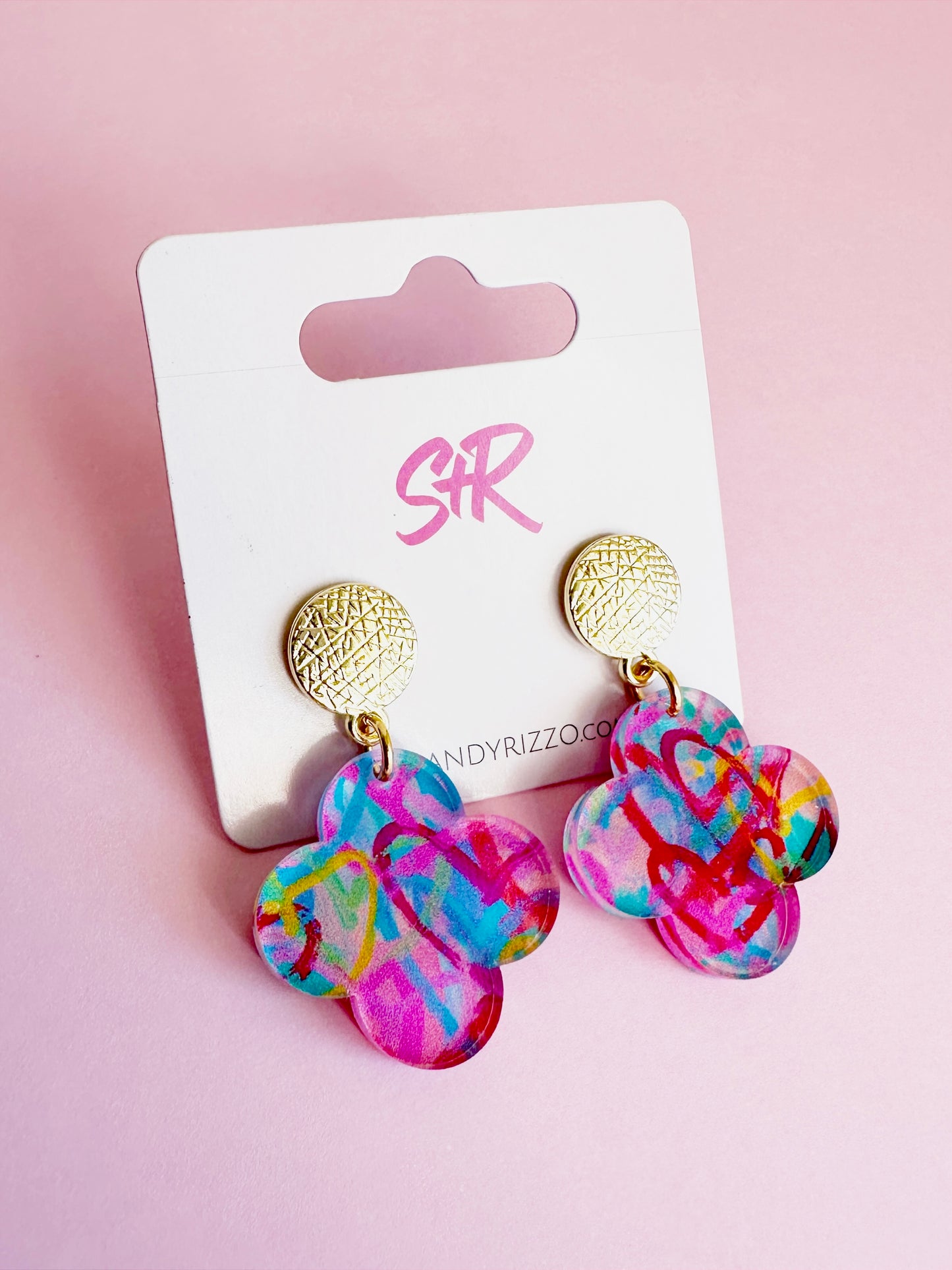 Forever Young Graffiti Petite Quatrefoil Dangle