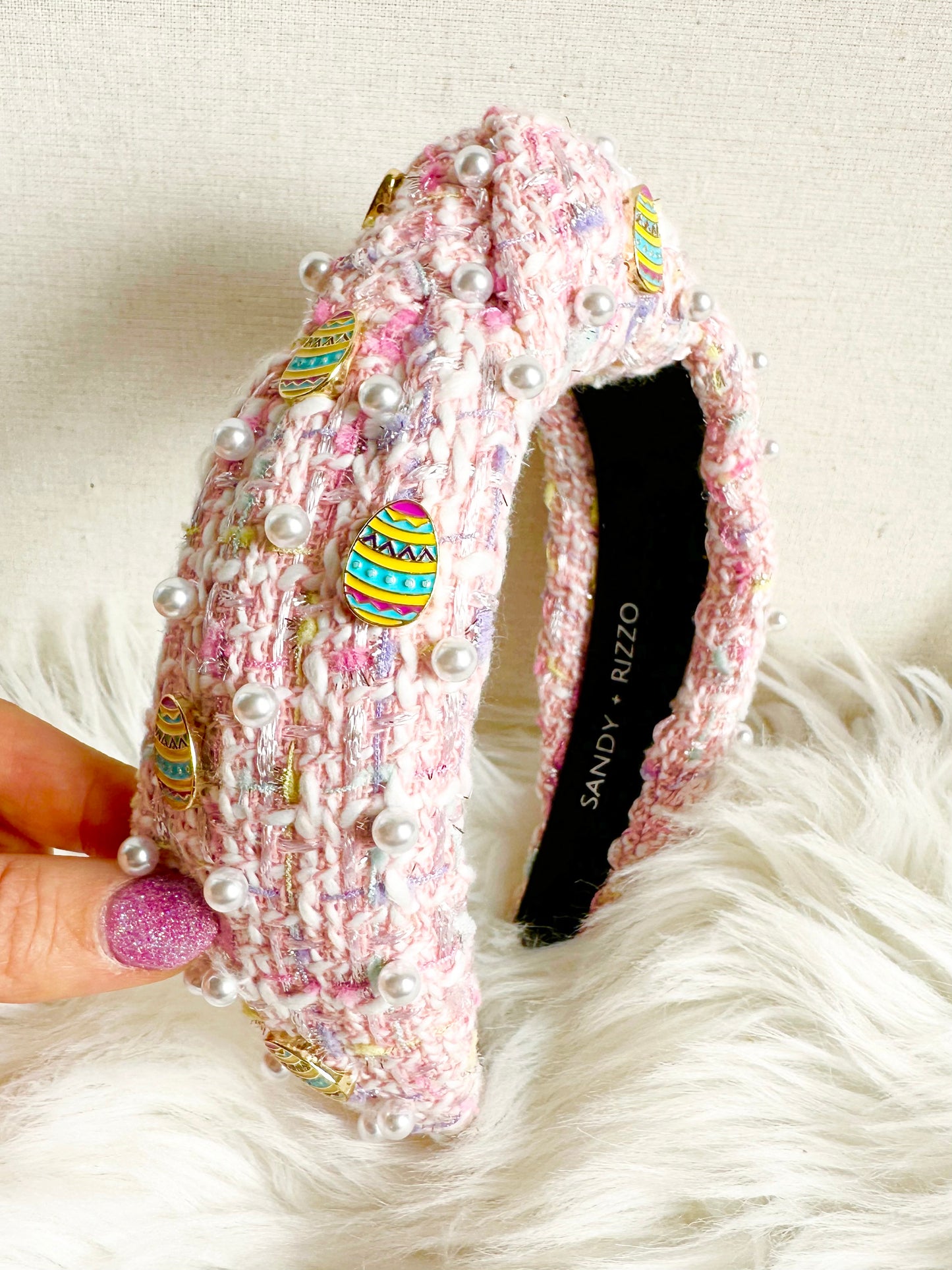 Easter Charm Tweed Headband