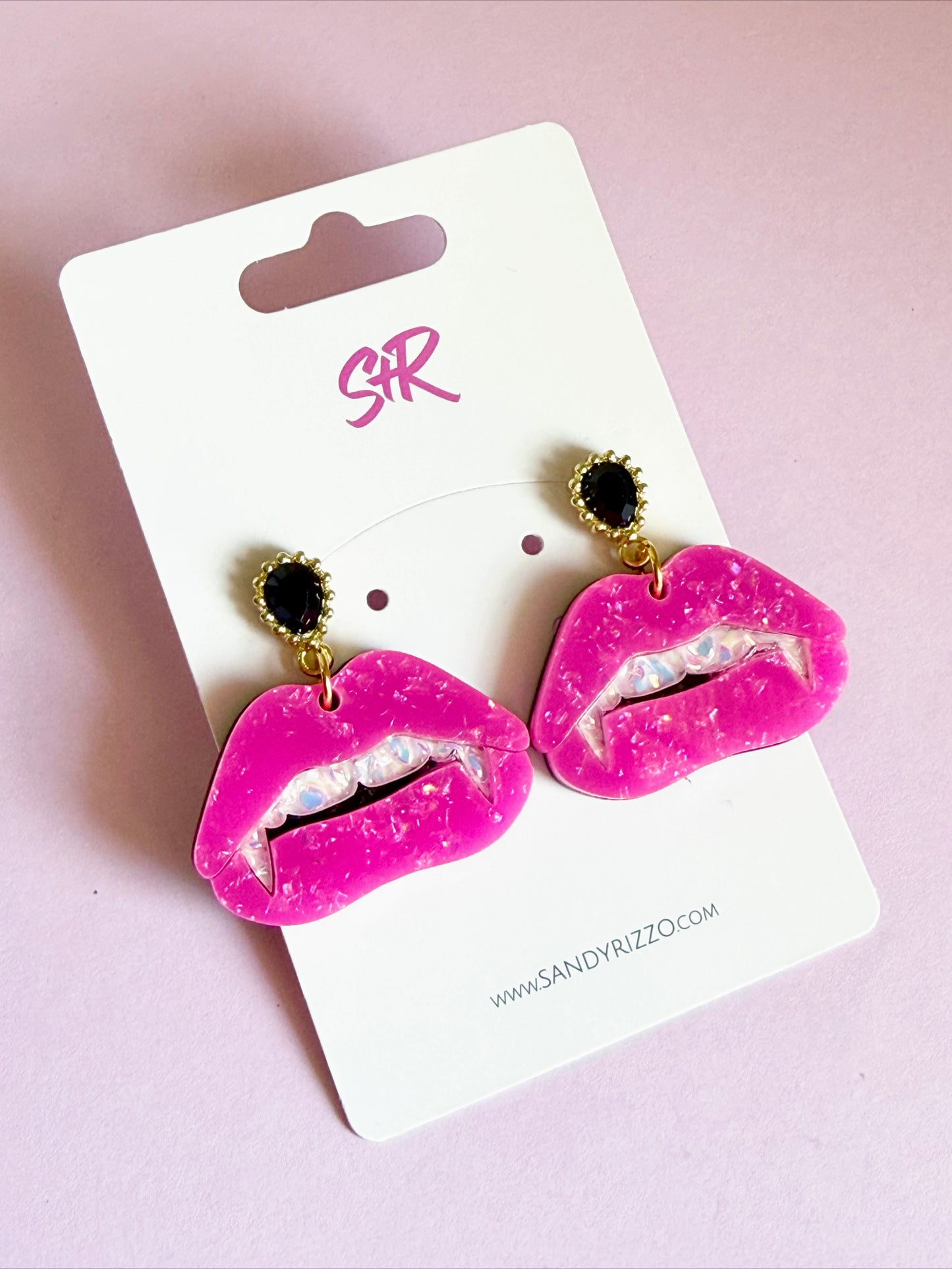 Pink Vampire Dangle