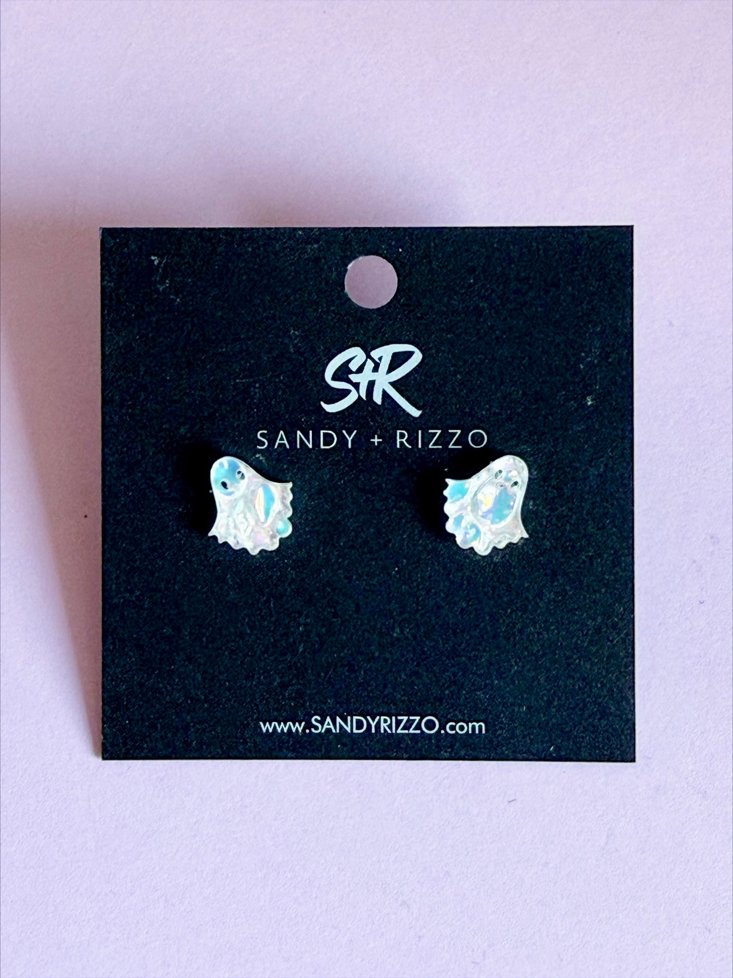 Tiny Moonstone Ghost Stud