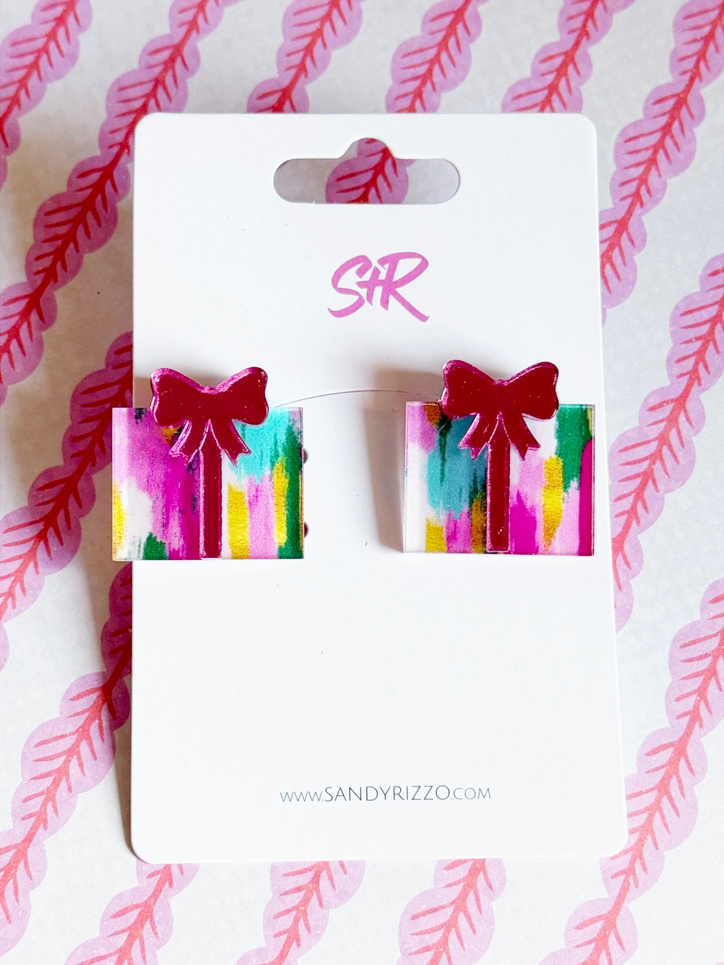 Color Play Christmas Present Stud