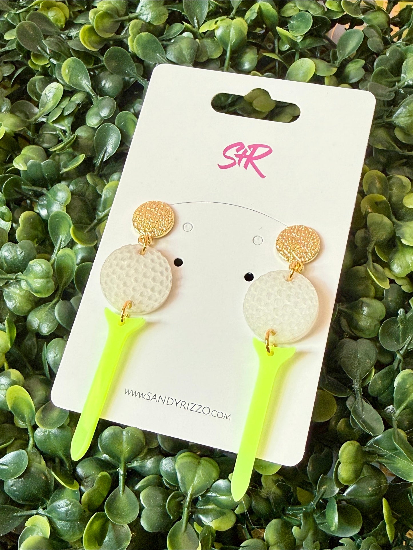 Acid Yellow Golf Ball + Tee