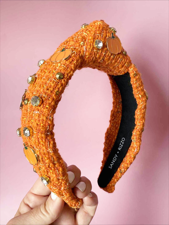 Pumpkin Tweed Headband