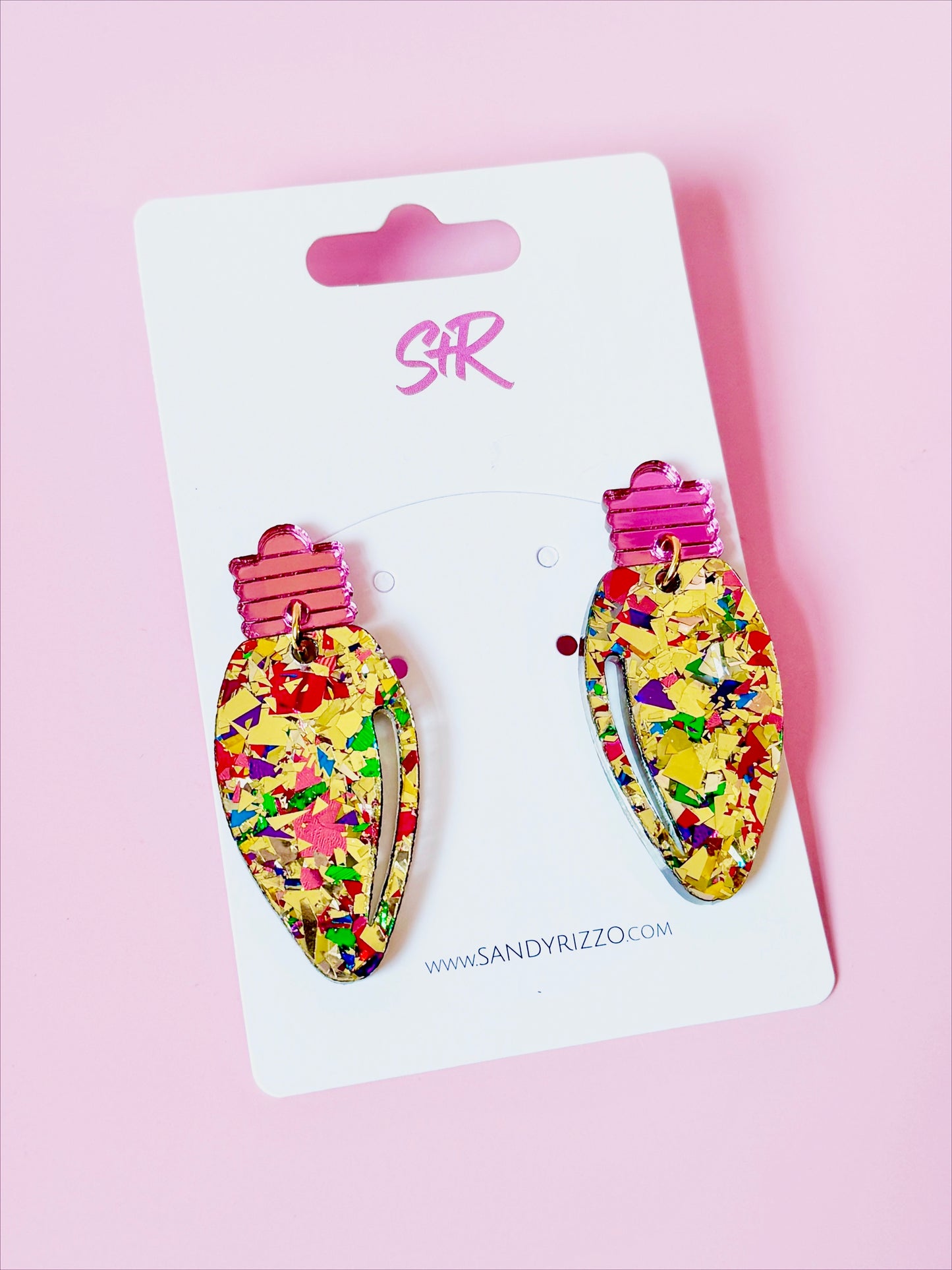 Gold Confetti Lightbulb