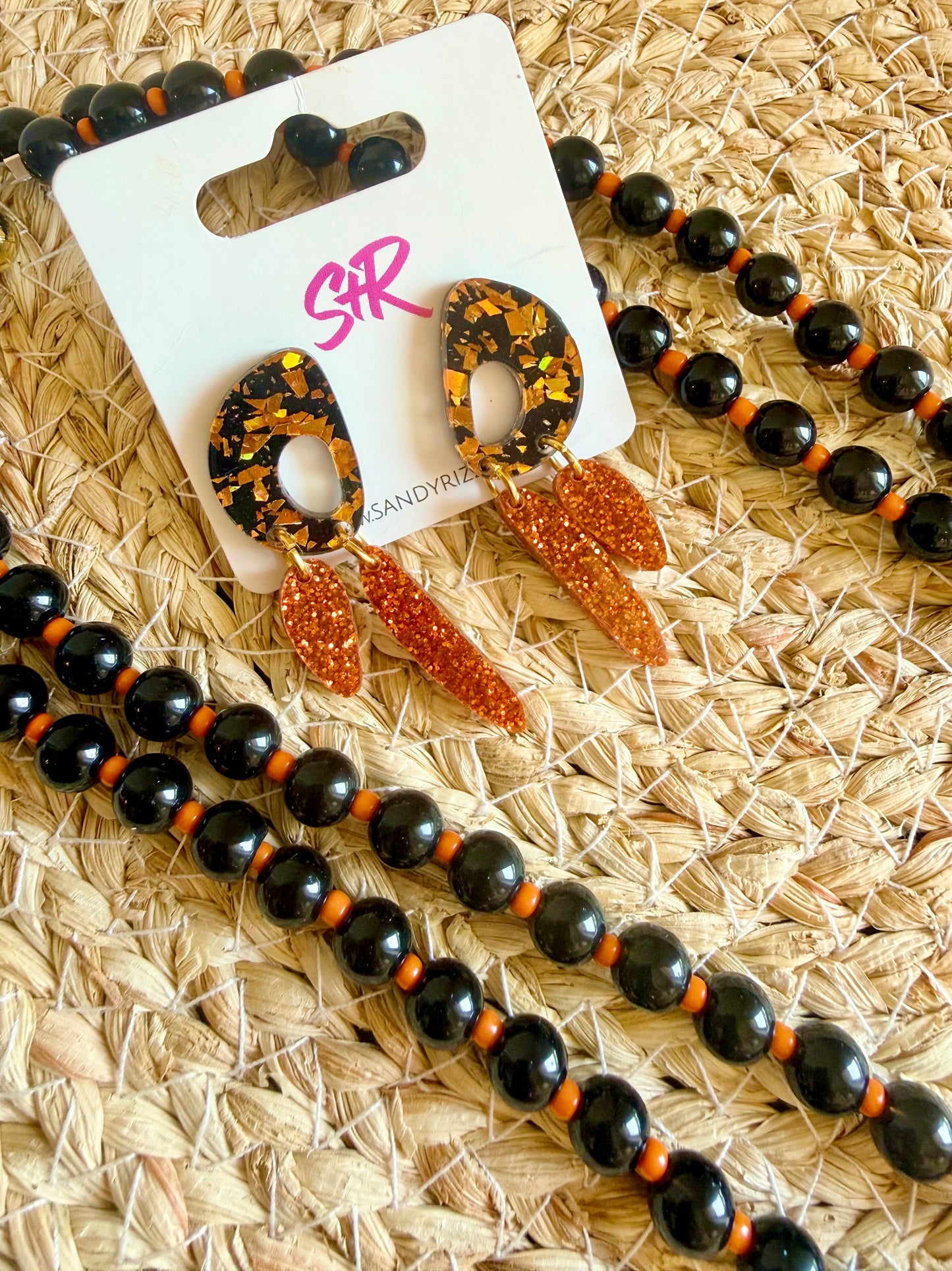 Orange and Black Aubrey Flair