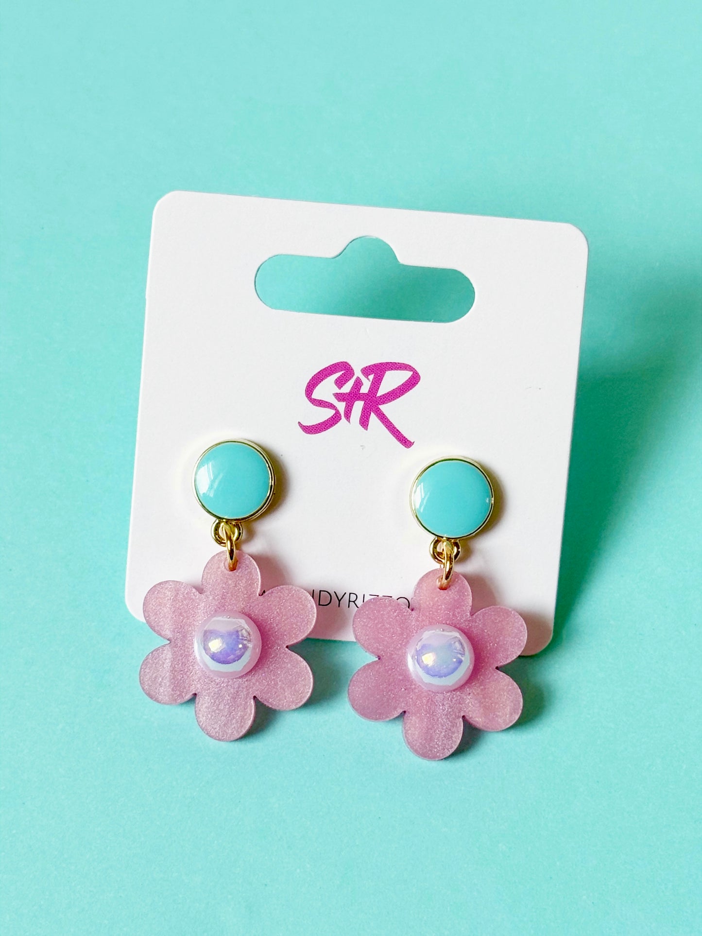 Petite Pink Daisy Dangle