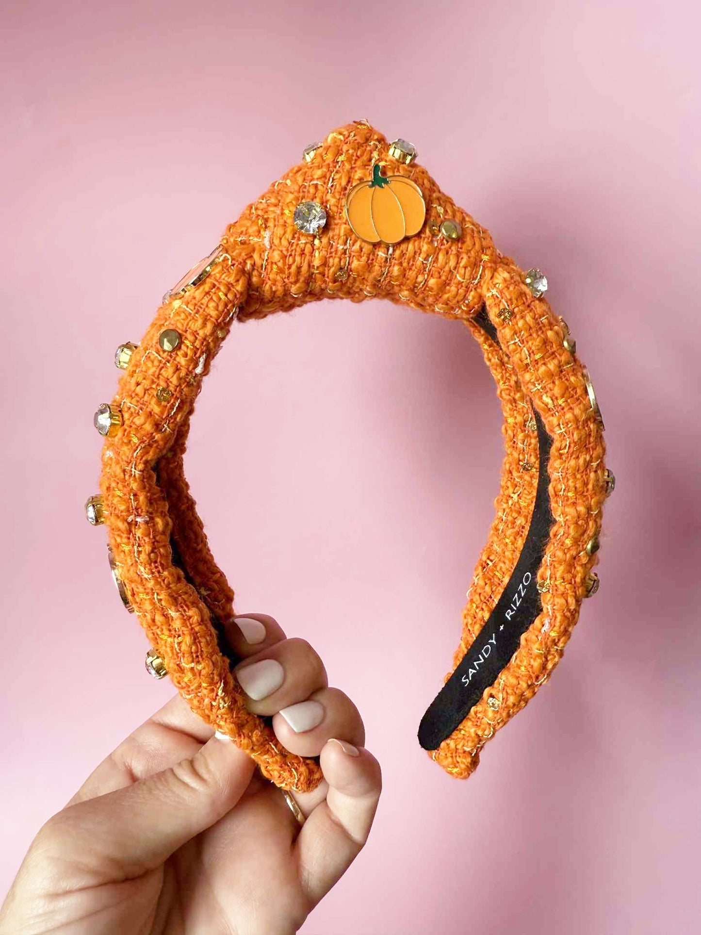 Pumpkin Tweed Headband