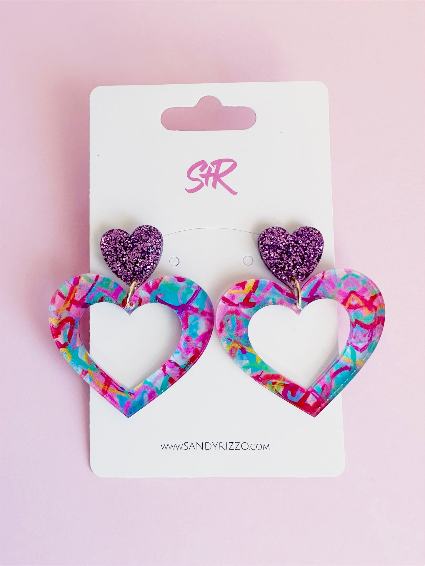 Forever Young Graffiti Heart Dangle