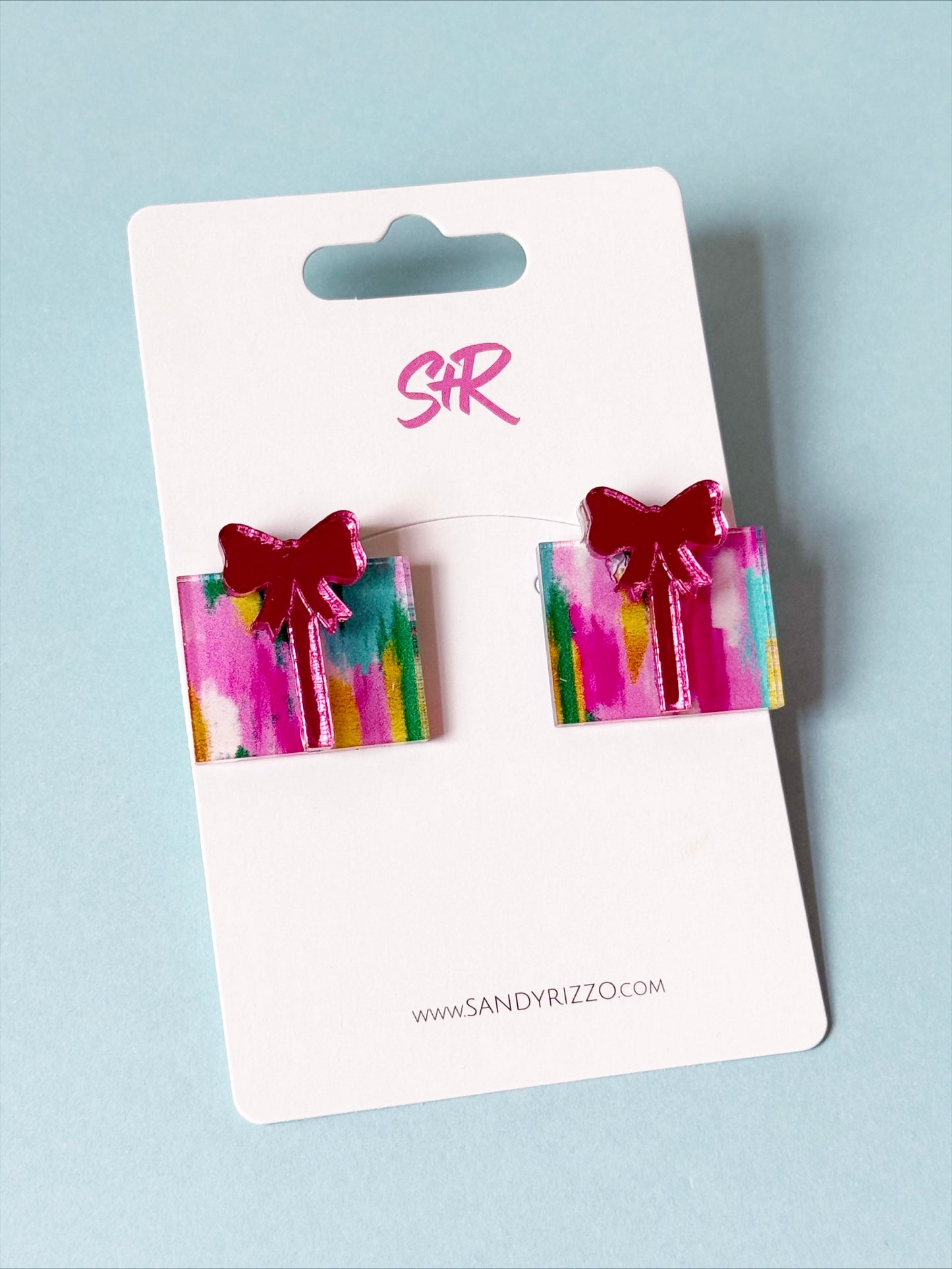 Color Play Christmas Present Stud