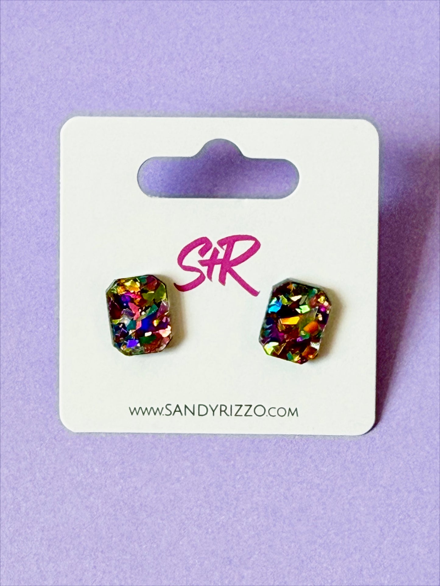 Confetti Spade Stud