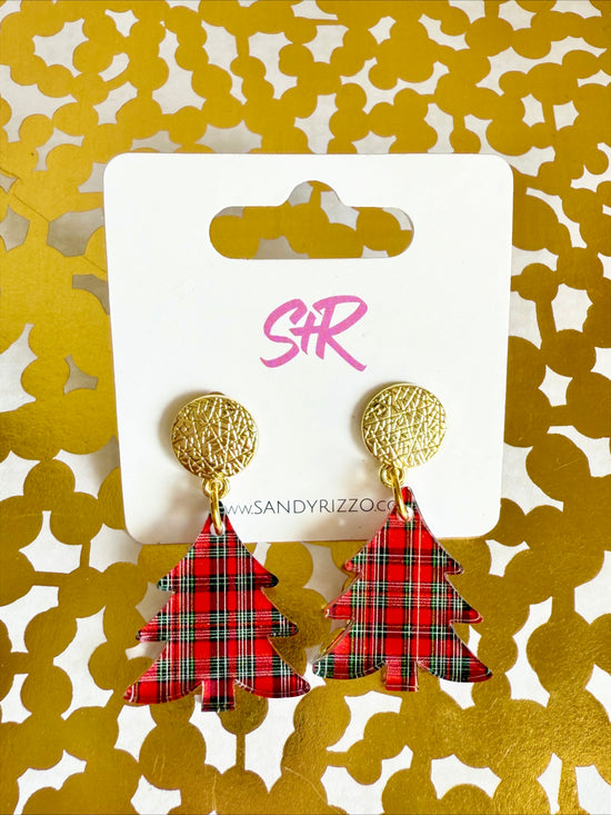 Red Plaid Petite Tree