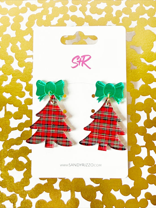 Red Plaid Christmas Tree
