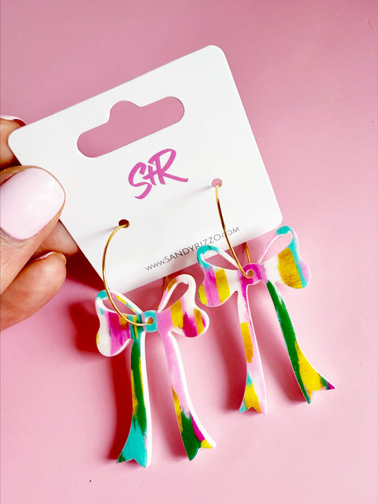 Colorful Bow on a Hoop