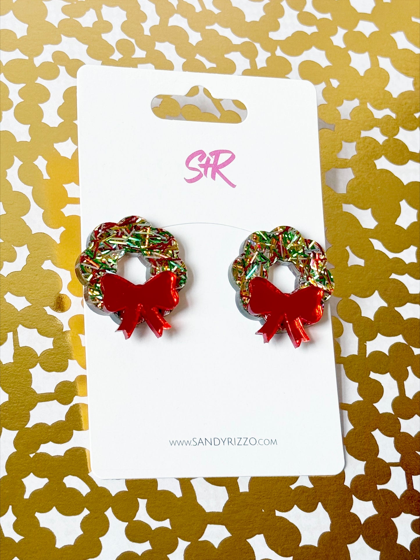 Tinsel Wreath Stud