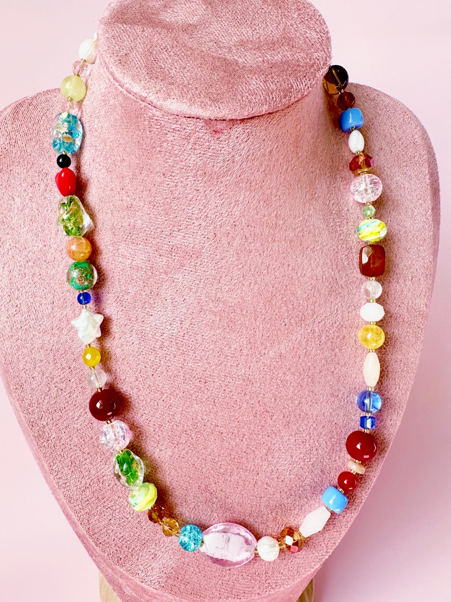 18” Vintage Bright Heirloom Necklace