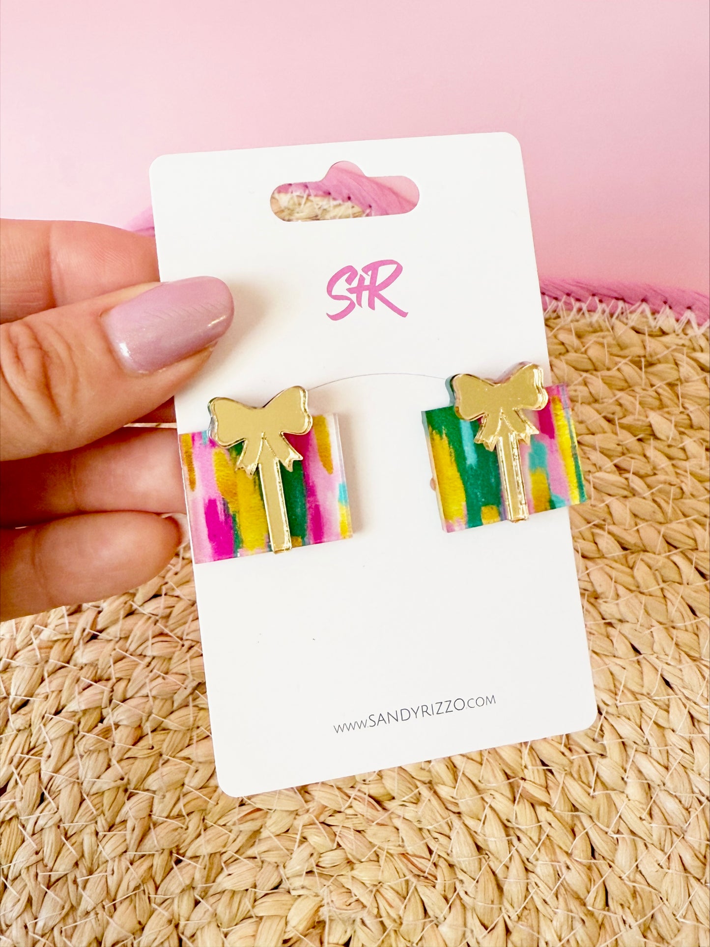 Color Play Christmas Present Stud