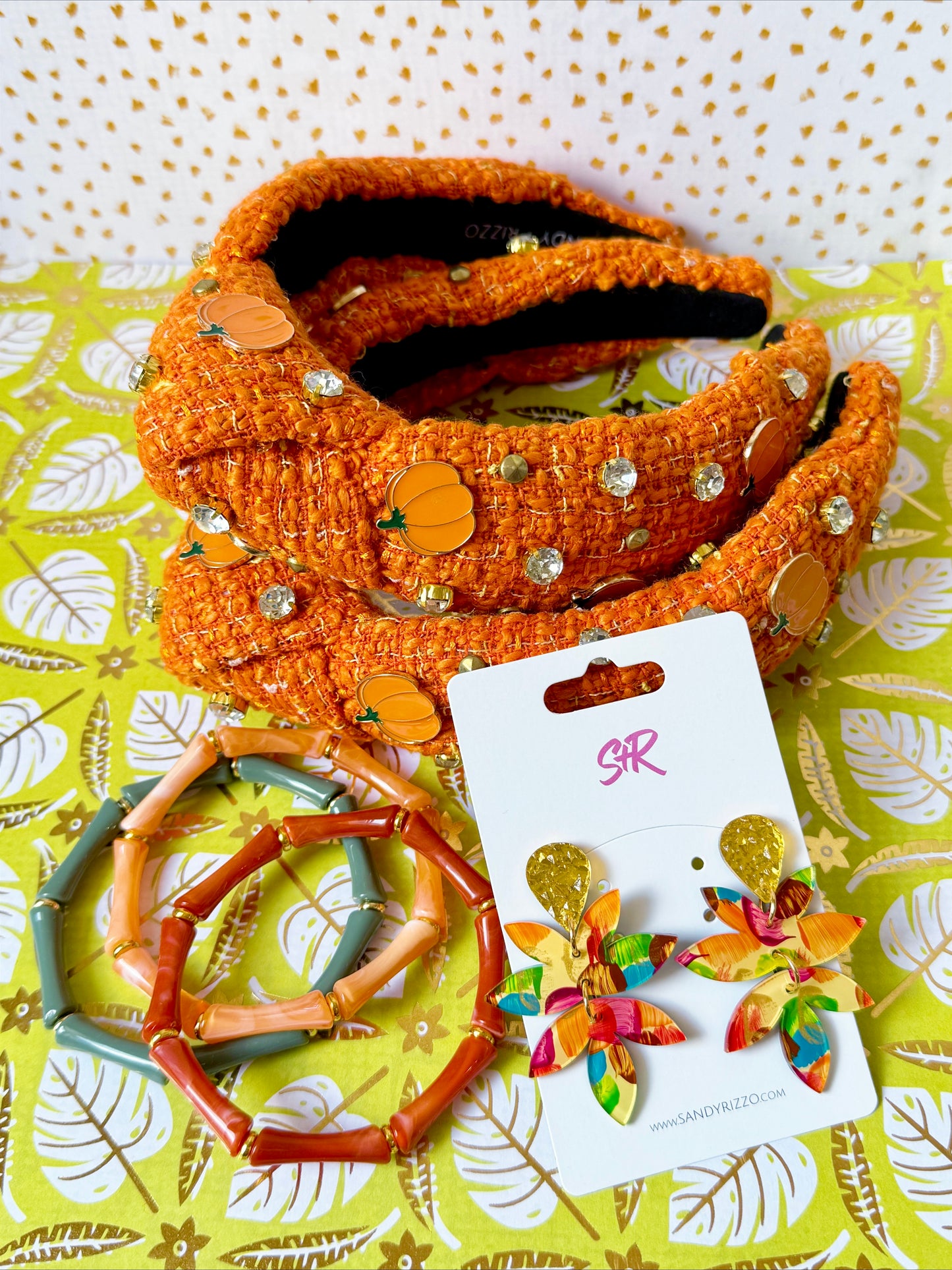 Pumpkin Tweed Headband