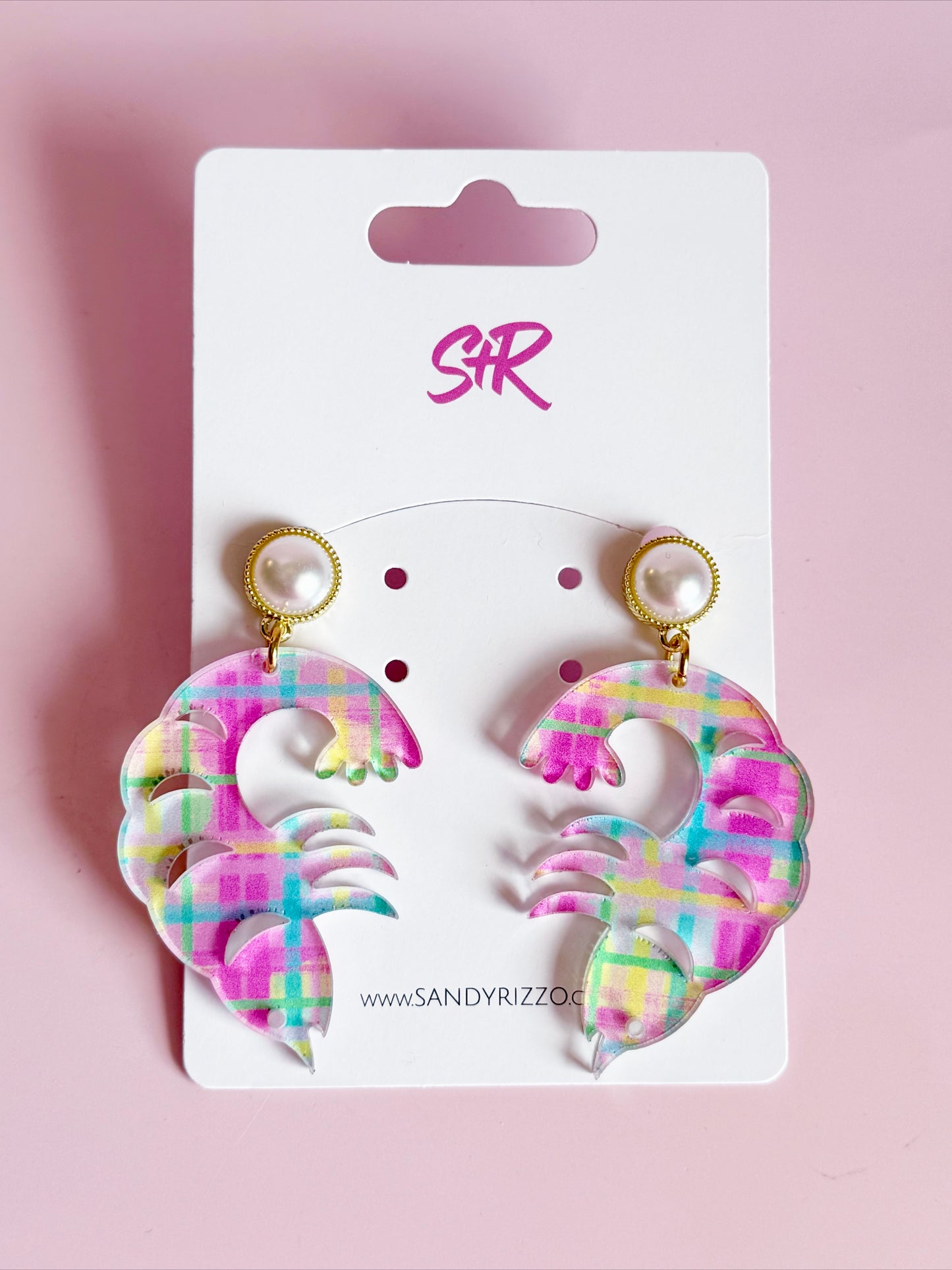 Perfectly Plaid Shrimp Dangle
