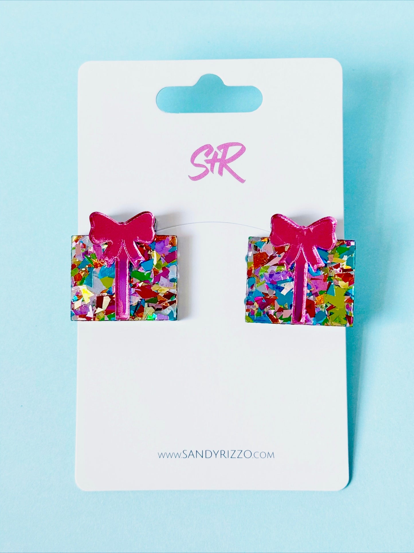 Electric Christmas Present Stud