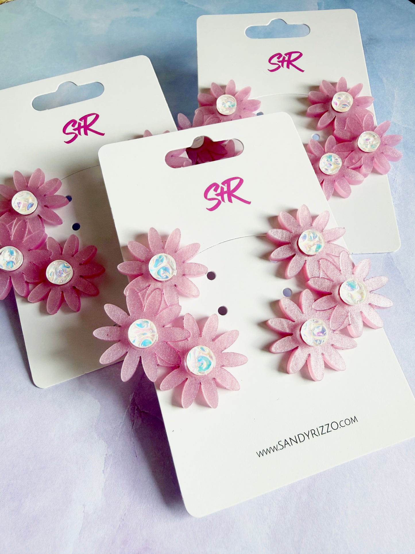 Blush Pink Triple Daisy