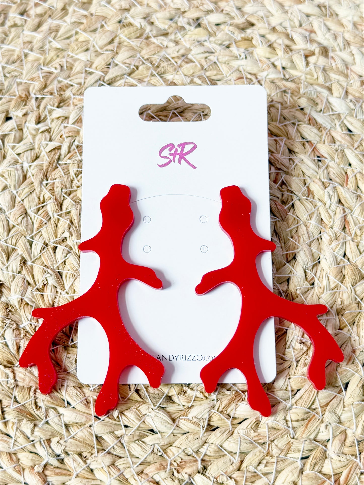 Coral Statement Stud