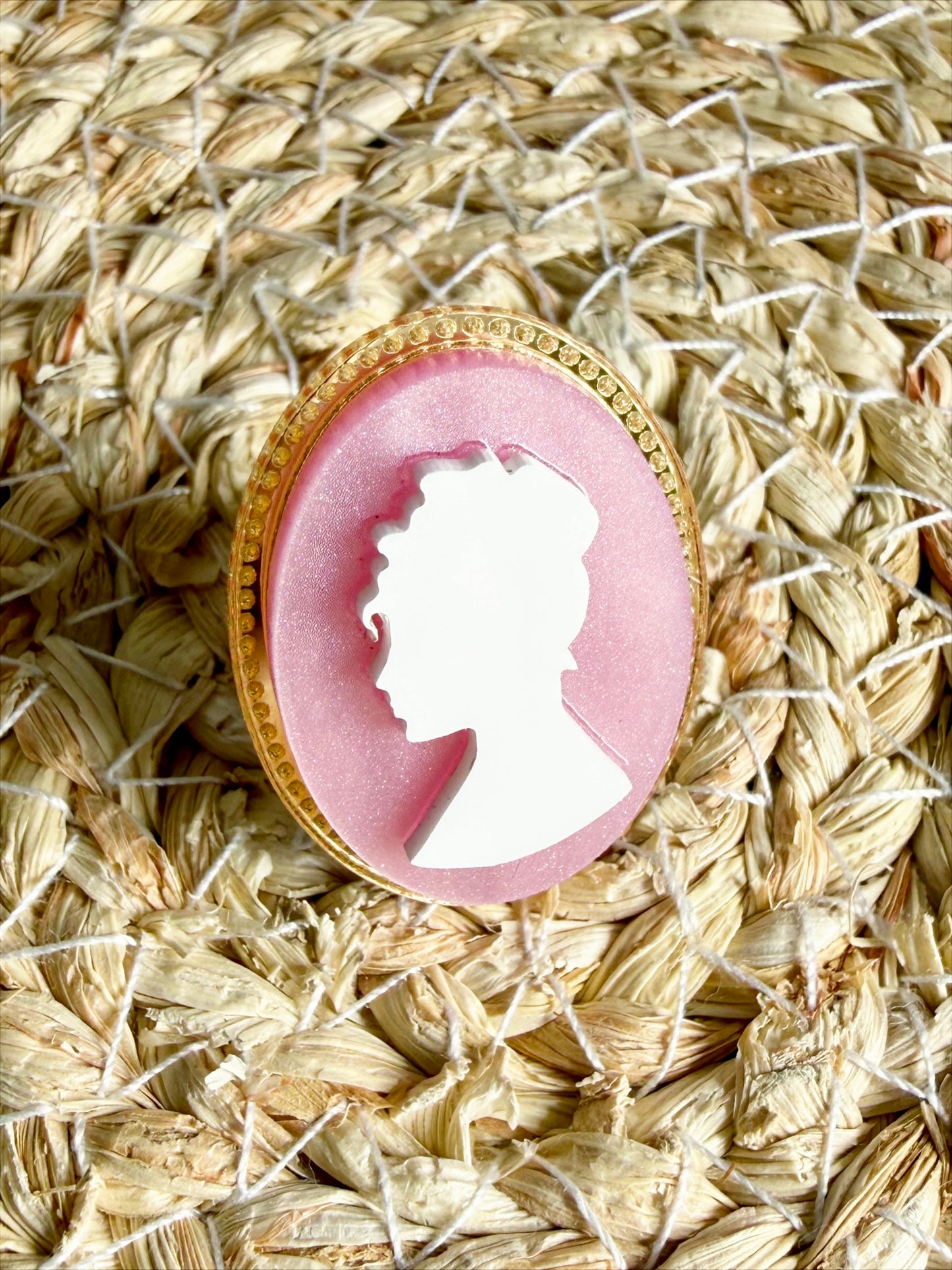 Pink Cameo Ring